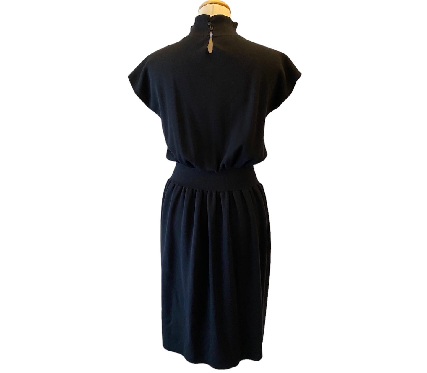 YVES SAINT LAURENT Wool Black Dress Size 36/38