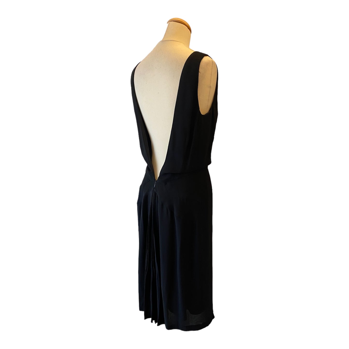 RED VALENTINO Open Back Sleeveless Black Dress Size Eu M