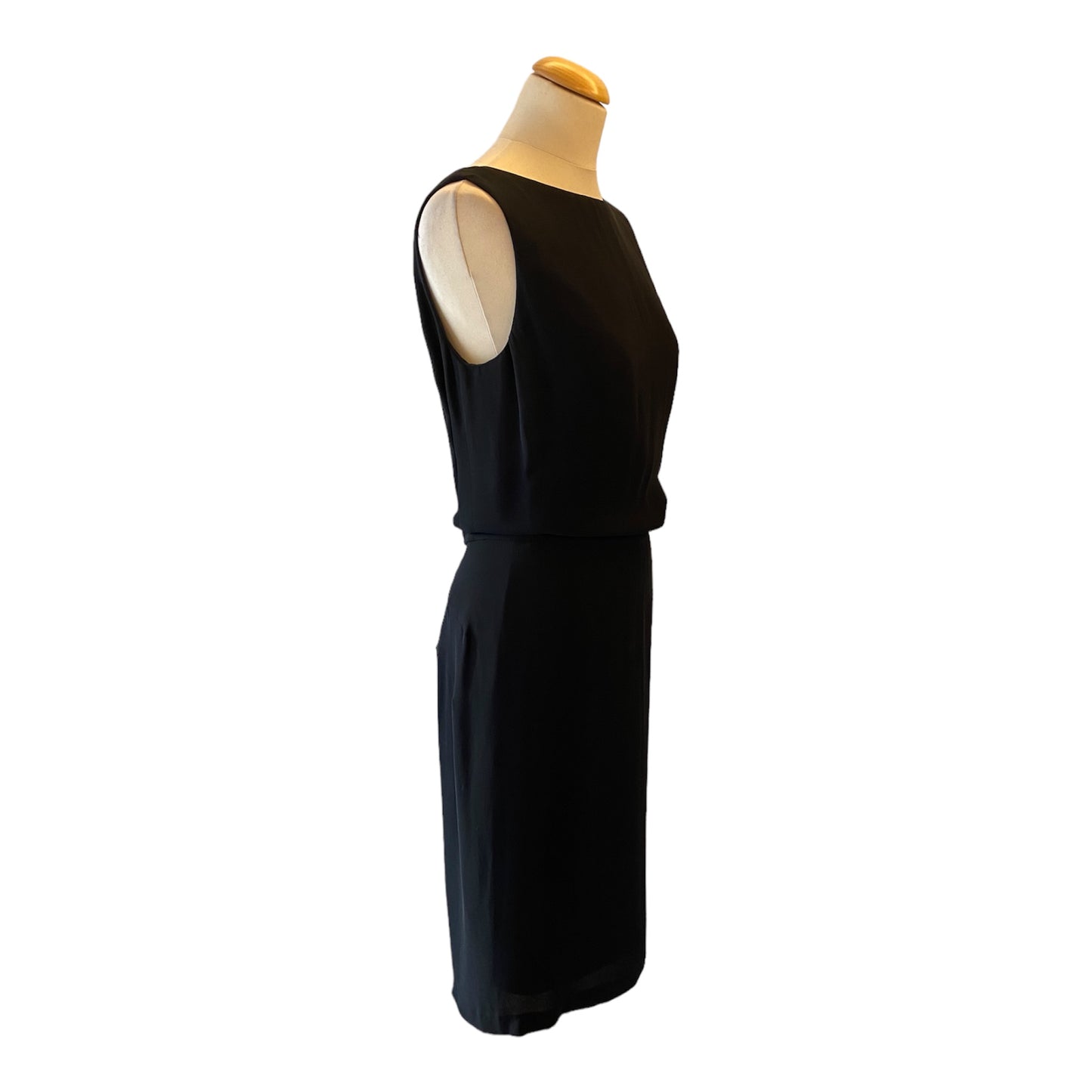 RED VALENTINO Open Back Sleeveless Black Dress Size Eu M