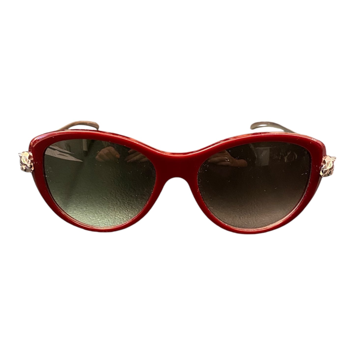 CARTIER Panthere de Cartier Burgundy Sunglasses