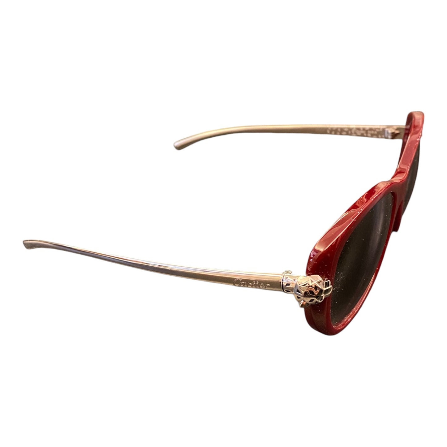 CARTIER Panthere de Cartier Burgundy Sunglasses