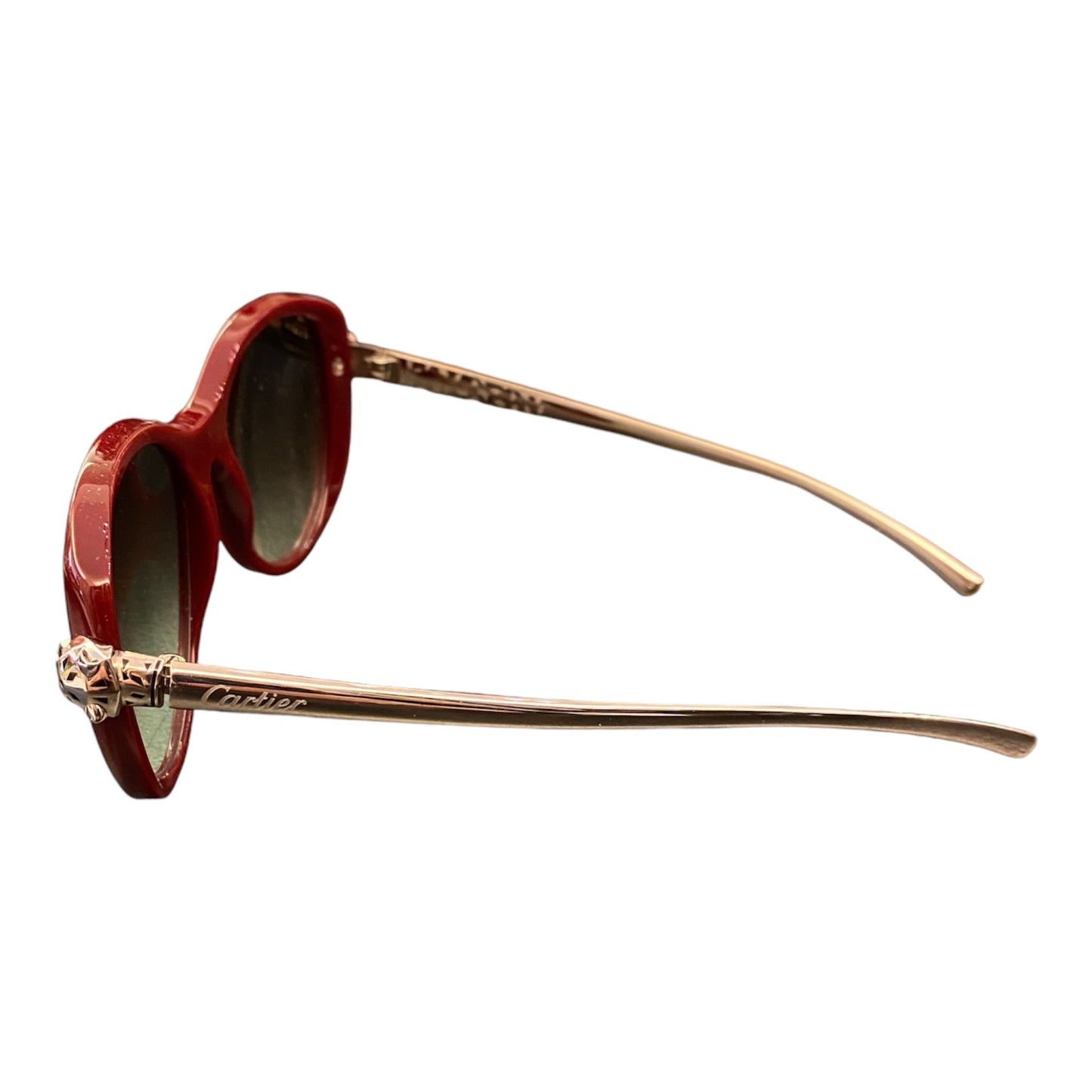 CARTIER Panthere de Cartier Burgundy Sunglasses