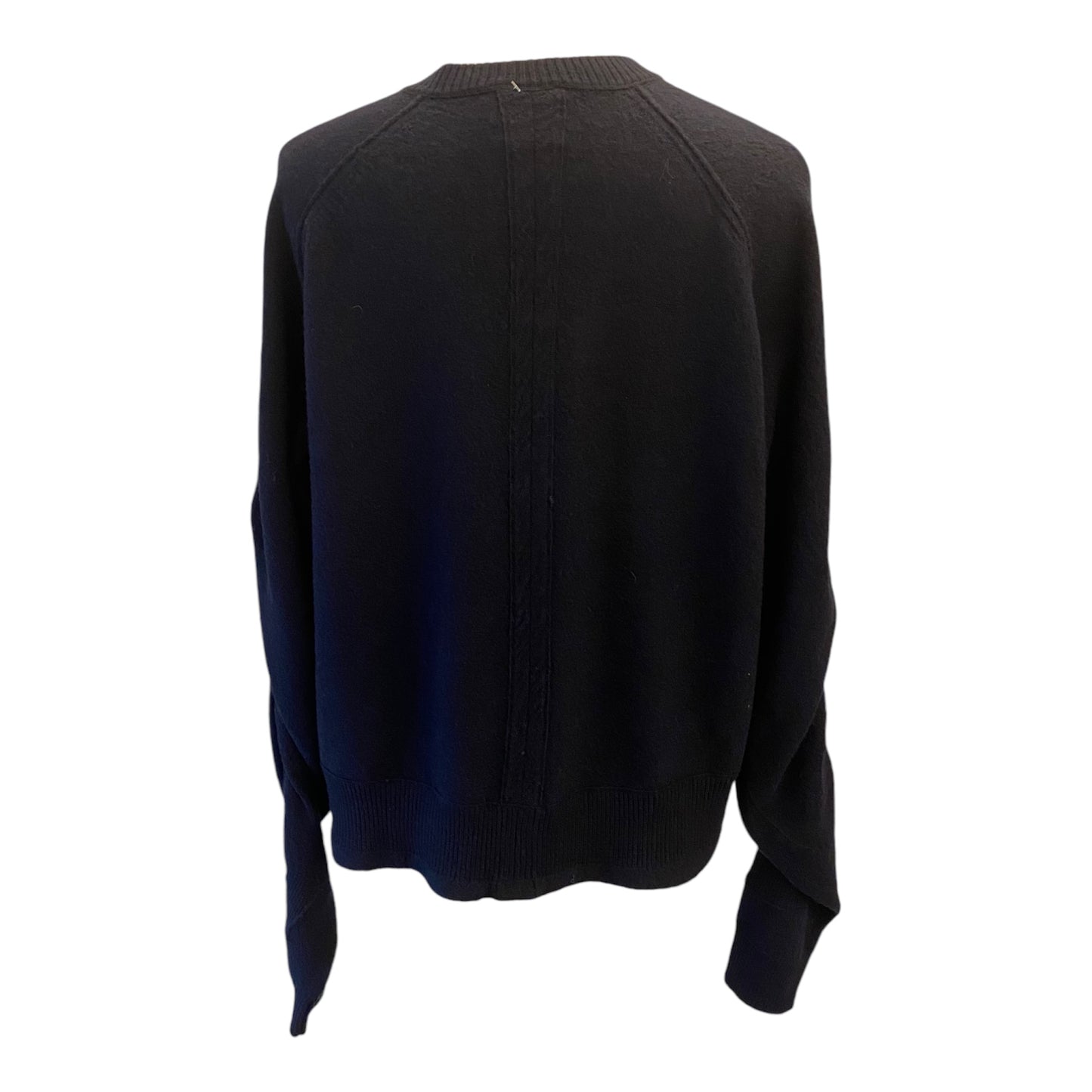 CÉLINE Navy Wool V-Neck Sweater Size M