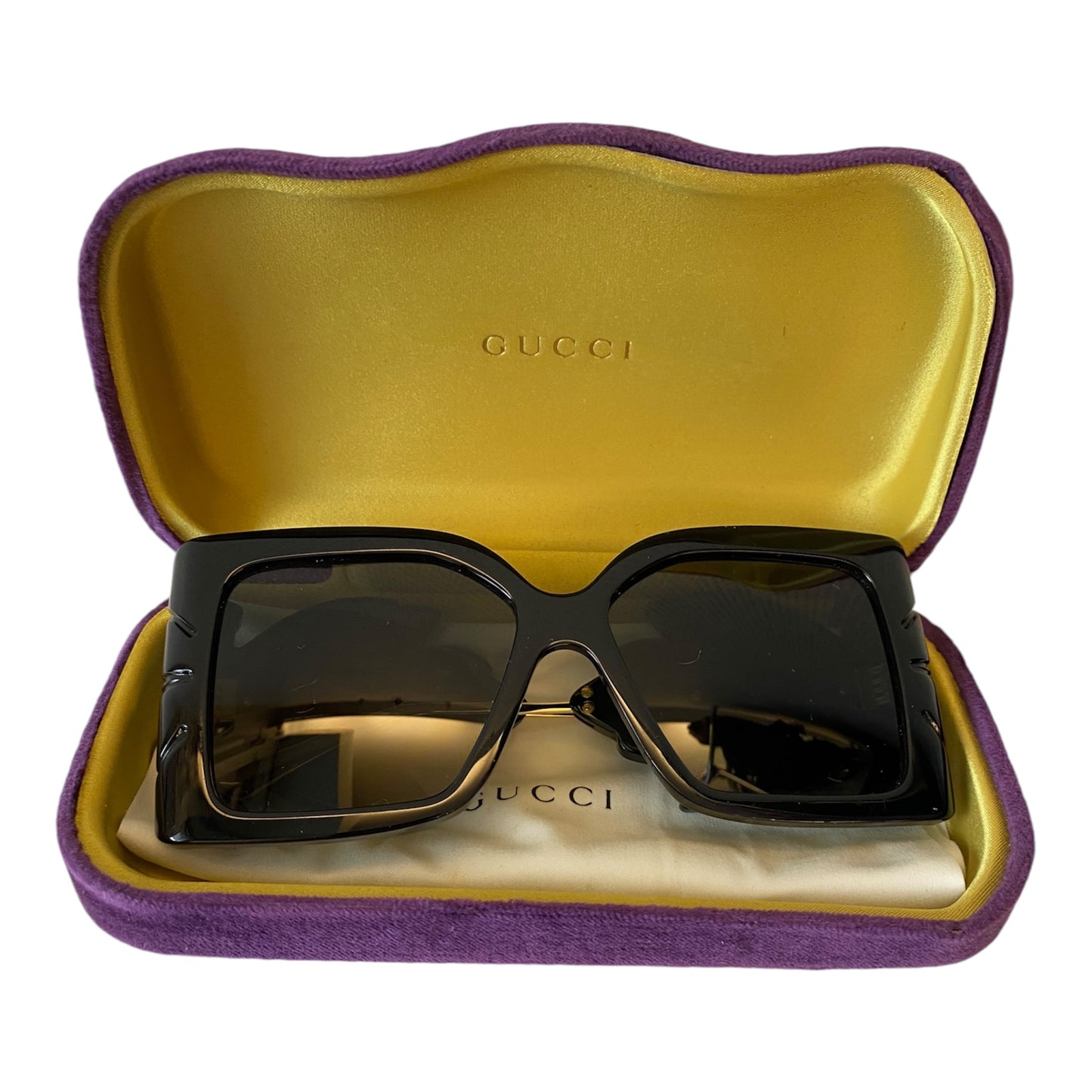 GUCCI Runway Edition Black Wing Sunglasses