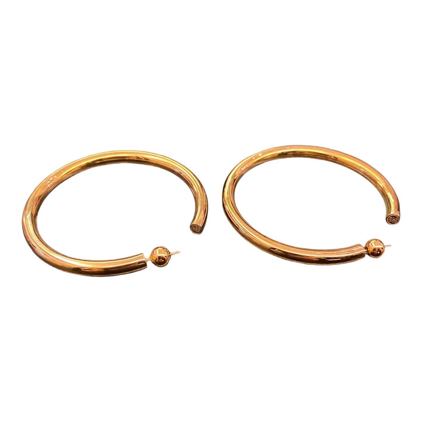 SOPHIE BUHAI Golden Large Everyday Hoop Earrings