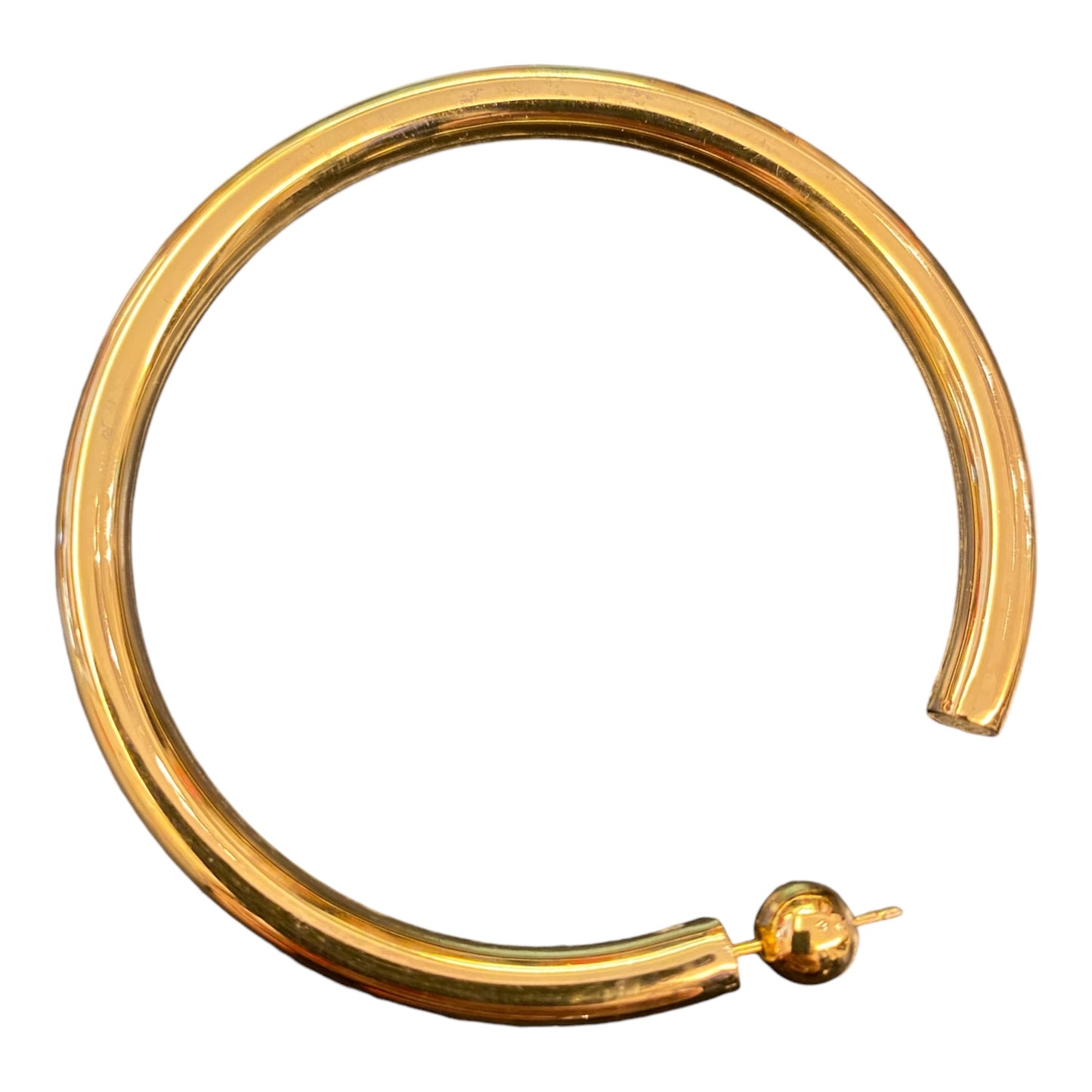 SOPHIE BUHAI Golden Large Everyday Hoop Earrings