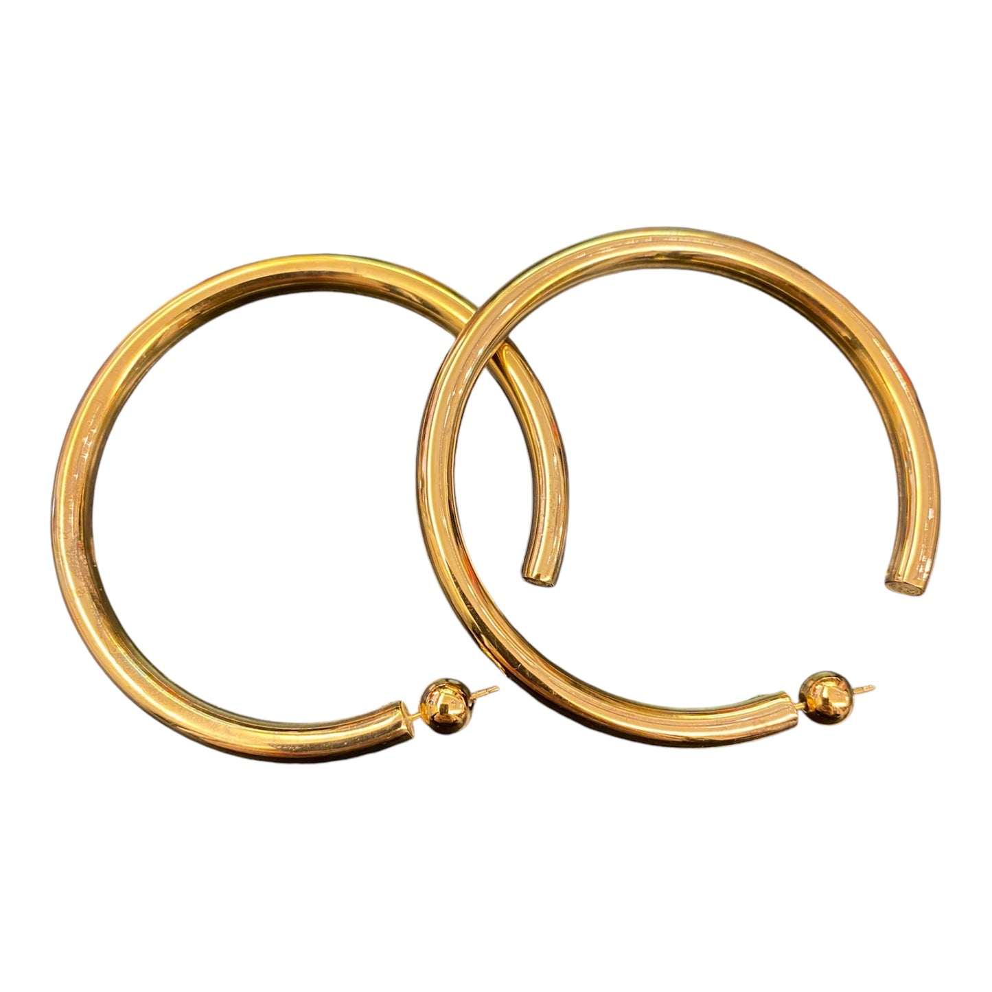 SOPHIE BUHAI Golden Large Everyday Hoop Earrings