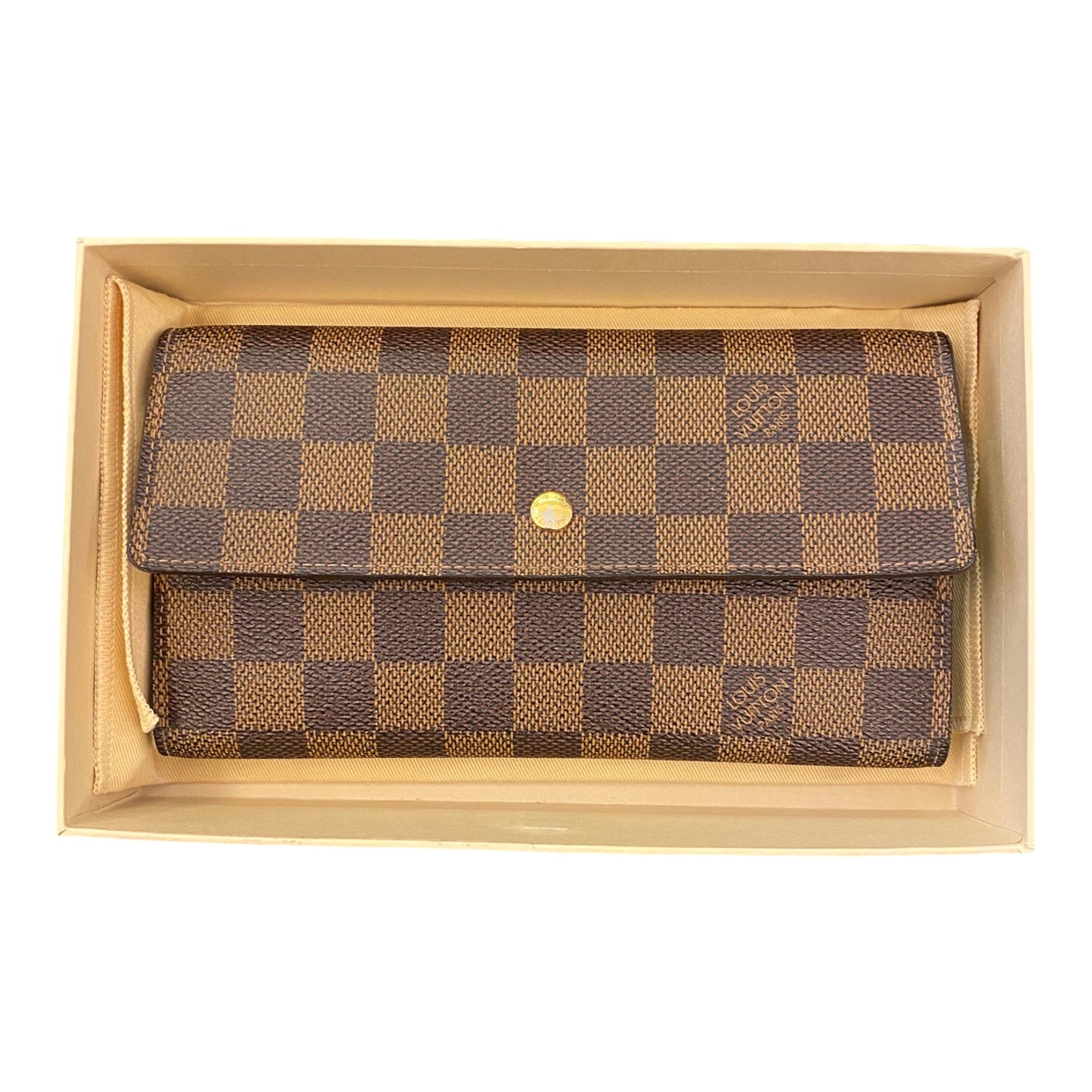 LOUIS VUITTON Damier Ebene Long Wallet