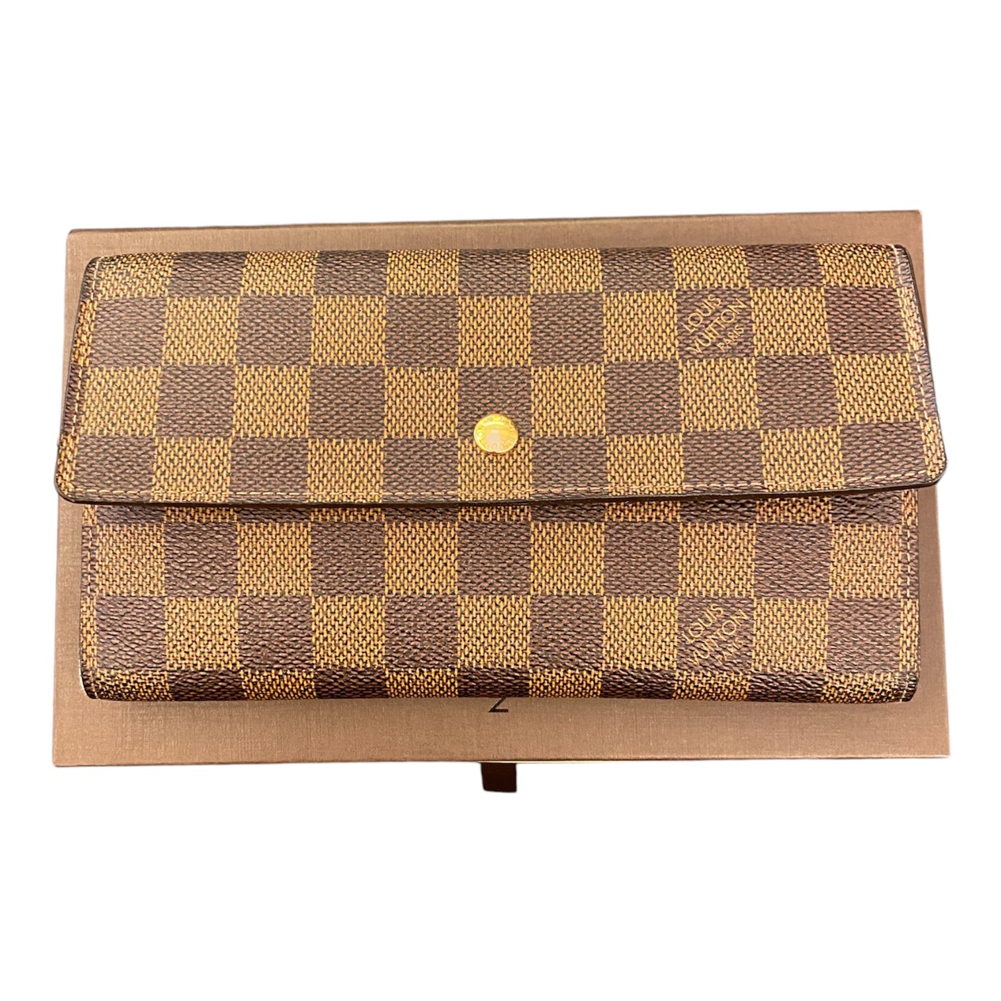 LOUIS VUITTON Damier Ebene Long Wallet