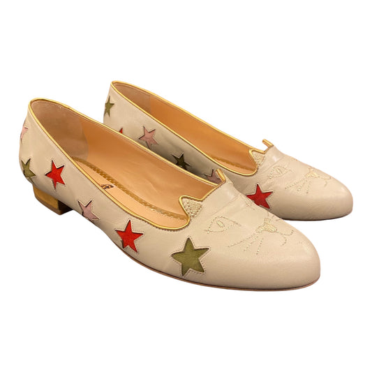 CHARLOTTE OLYMPIA 15 Star Kitty Flats Size 38