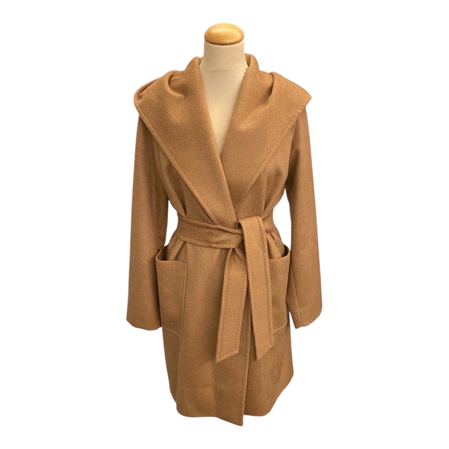 MAX MARA Beige Camelhair Coat Size Eu 40