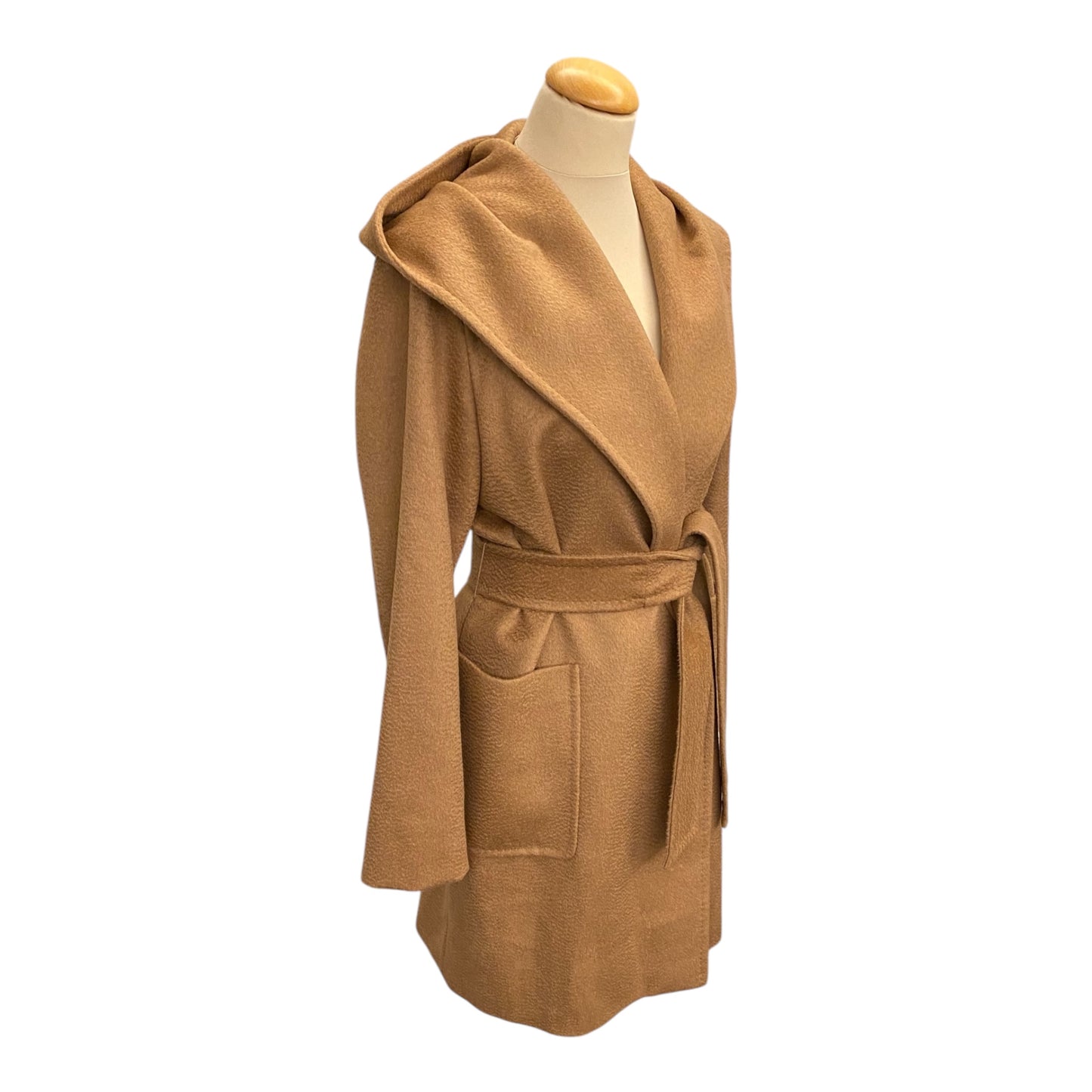 MAX MARA Beige Camelhair Coat Size Eu 40