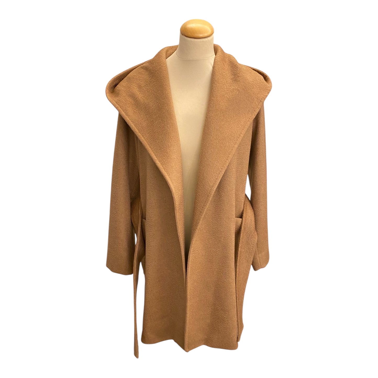 MAX MARA Beige Camelhair Coat Size Eu 40