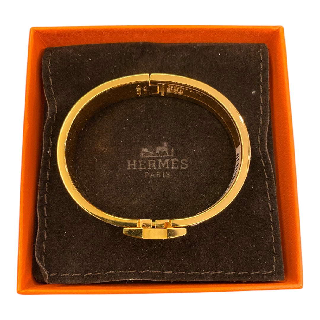 HERMÈS Clic H Bracelet Blanc