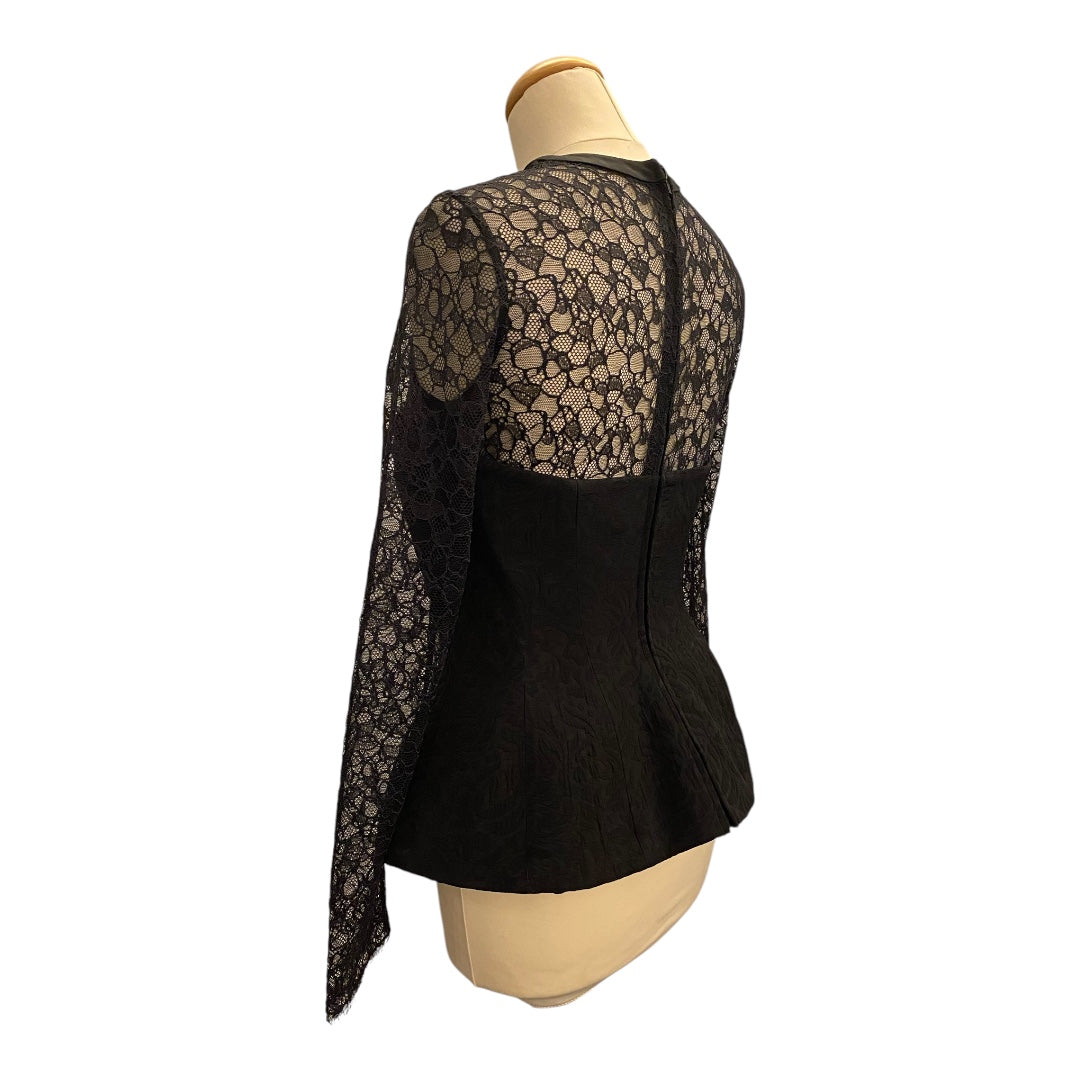 SIMKHAI Prima Lace Bustier Top in Black Size 4/S