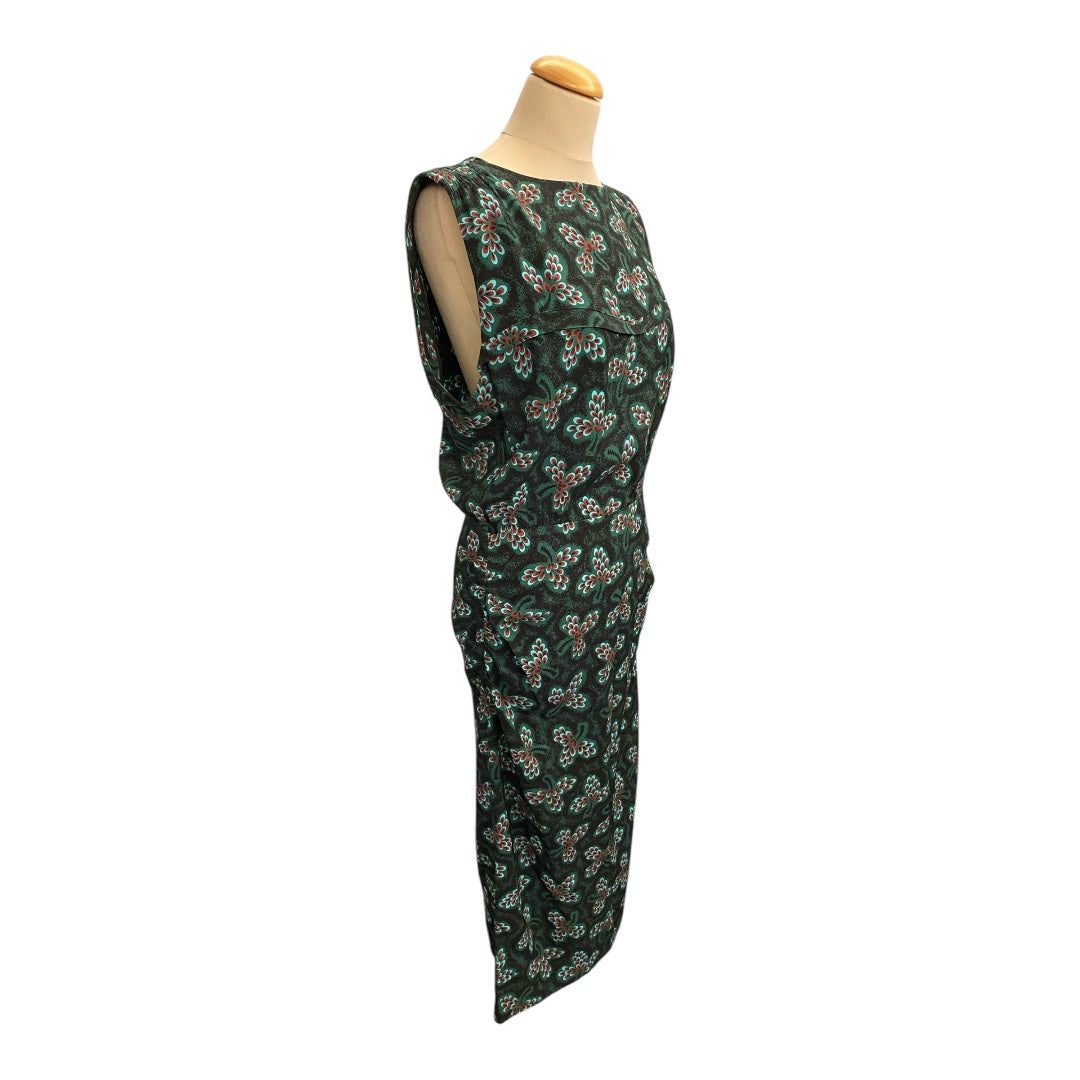 RACHEL COMEY Printed Dark Green Dress Size 6/S