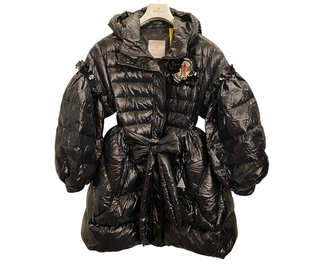 MONCLER Simone Rocha Black Down Coat Size 0