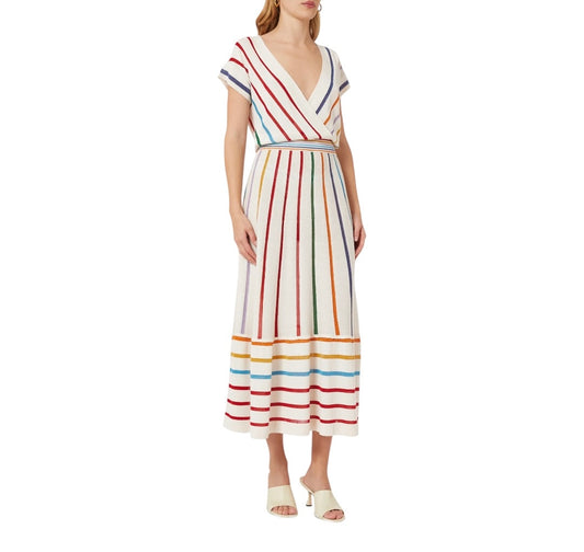 MARELLA Multi Stripe Knitted Dress Size S