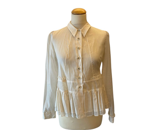 PRADA Cotton Blouse Size IT 38