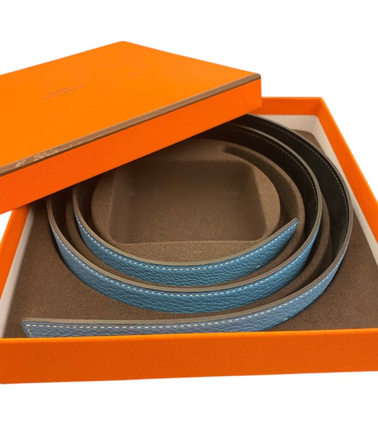 HERMÈS Reversible Leather Strap Size 95cm