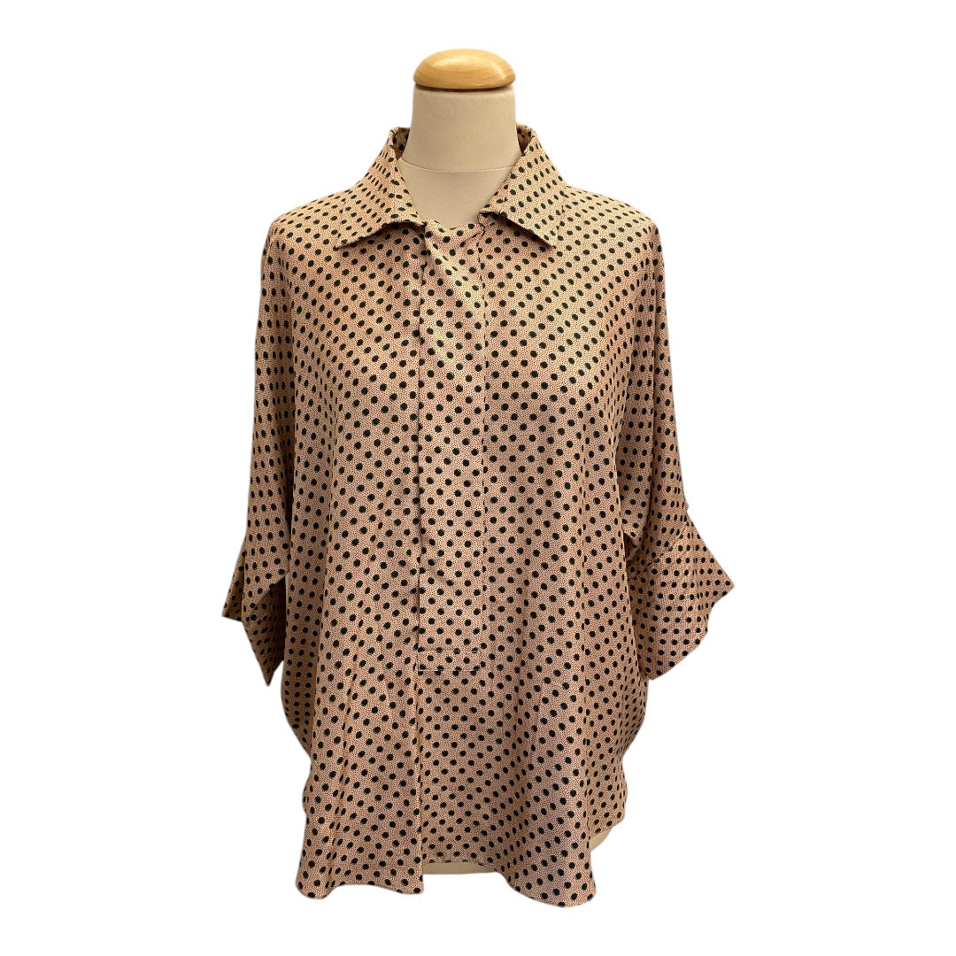MARNI Silk Polka Dot Print Blouse Size IT 42