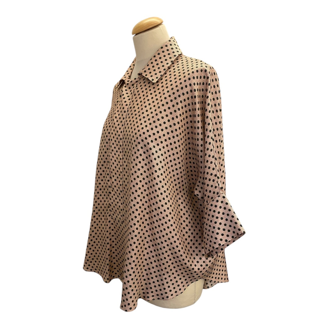 MARNI Silk Polka Dot Print Blouse Size IT 42