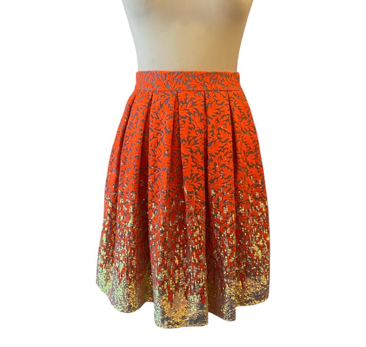 MATTHEW WILLIAMSON Embroidered Skirt Size S
