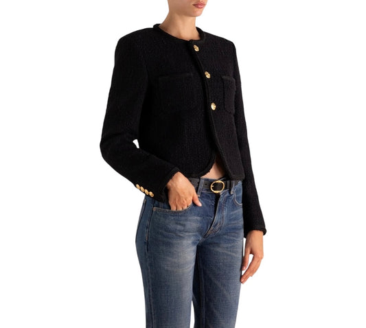 CELINE Bouclé Tweed Jacket Size 40
