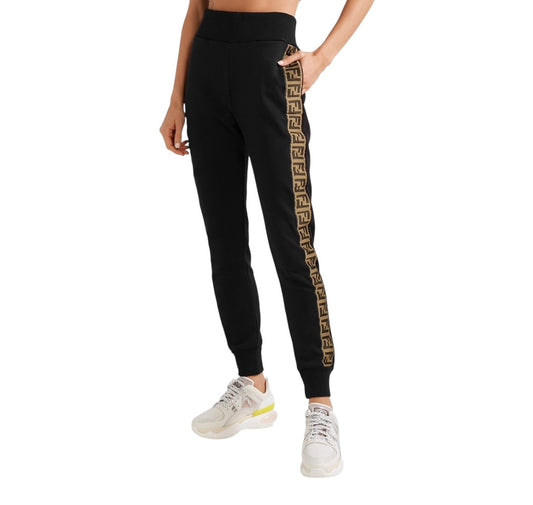 FENDI Black Fendirama Track Pants Size It 42
