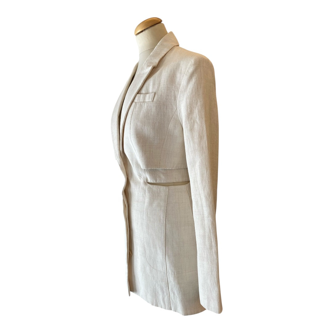 JACQUEMUS La Robe Bari Linen-blend Dress Size Eu 36