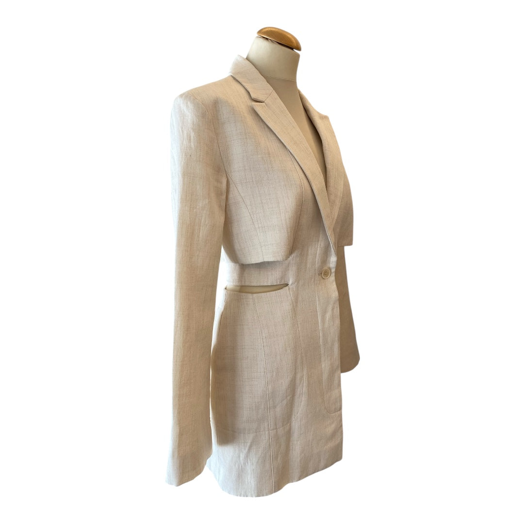 JACQUEMUS La Robe Bari Linen-blend Dress Size Eu 36