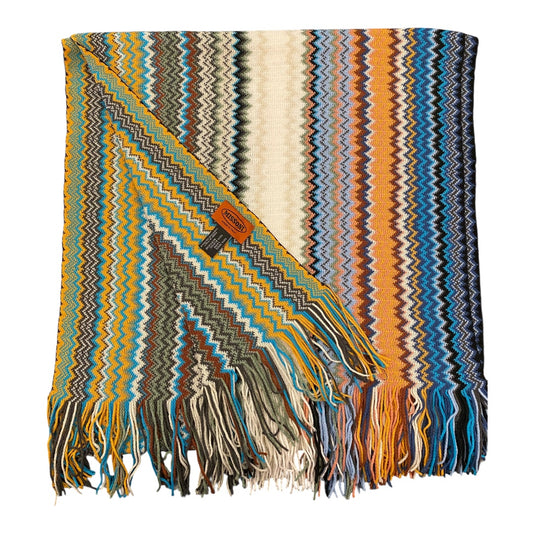 MISSONI Zigzag Intarsia Fine-Knit Scarf
