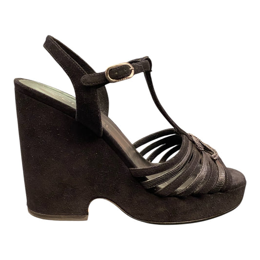 CHANEL Wegde Sandals Size 41