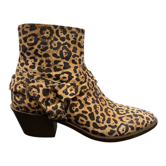 GOLDEN GOOSE Leopard Print Ankle Boots Size 38