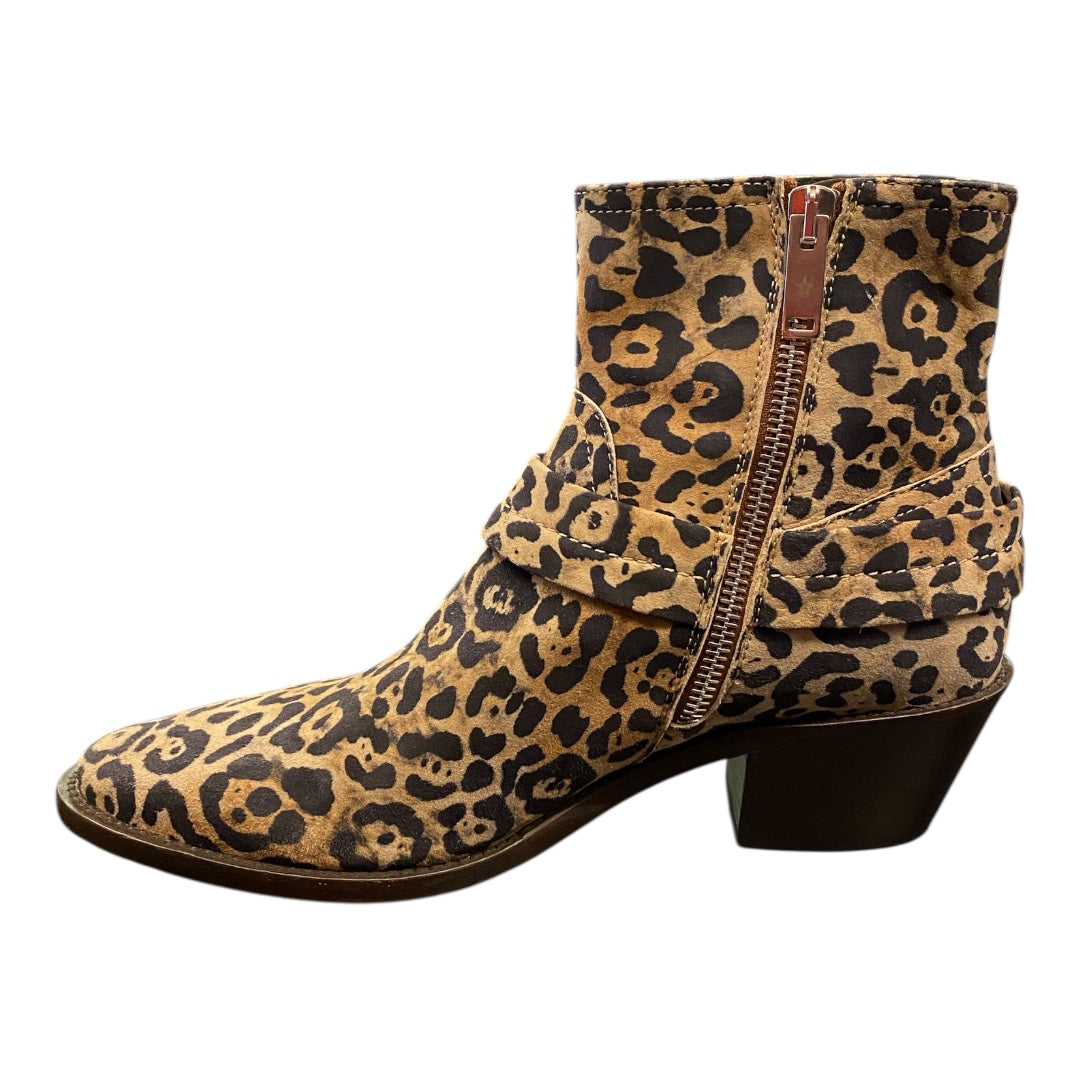 GOLDEN GOOSE Leopard Print Ankle Boots Size 38