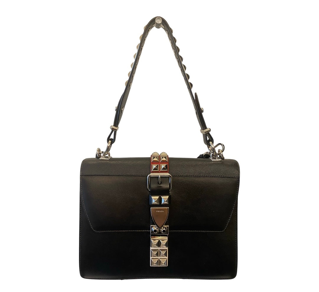 PRADA Elektra Leather Shoulder Bag