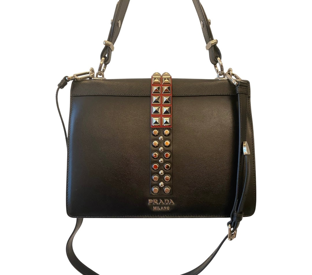 PRADA Elektra Leather Shoulder Bag