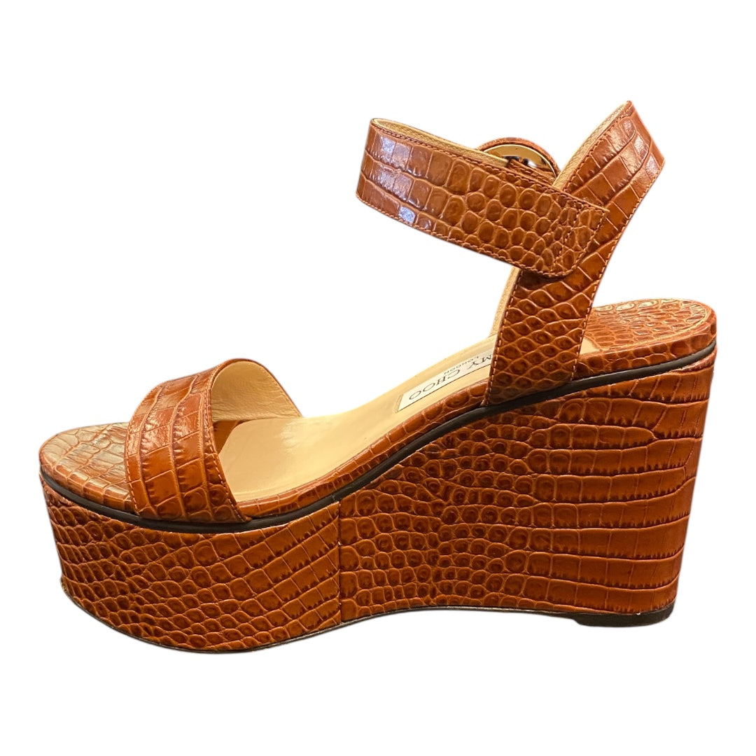 JIMMY CHOO Platform Wedge Sandals Size 39
