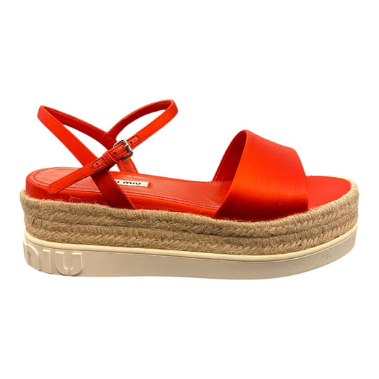 MIU MIU Platform Sandals Size 39