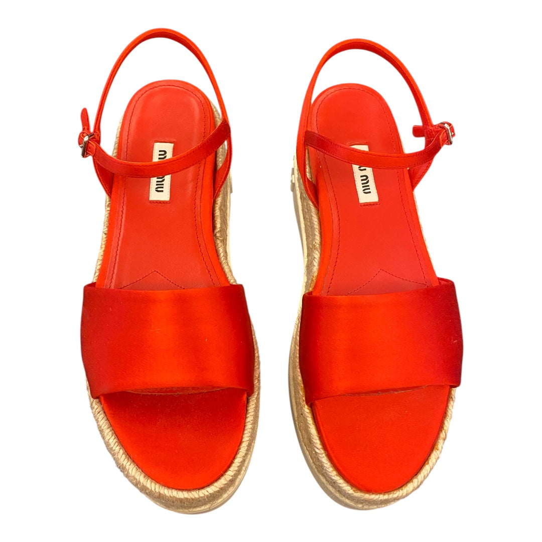 MIU MIU Platform Sandals Size 39