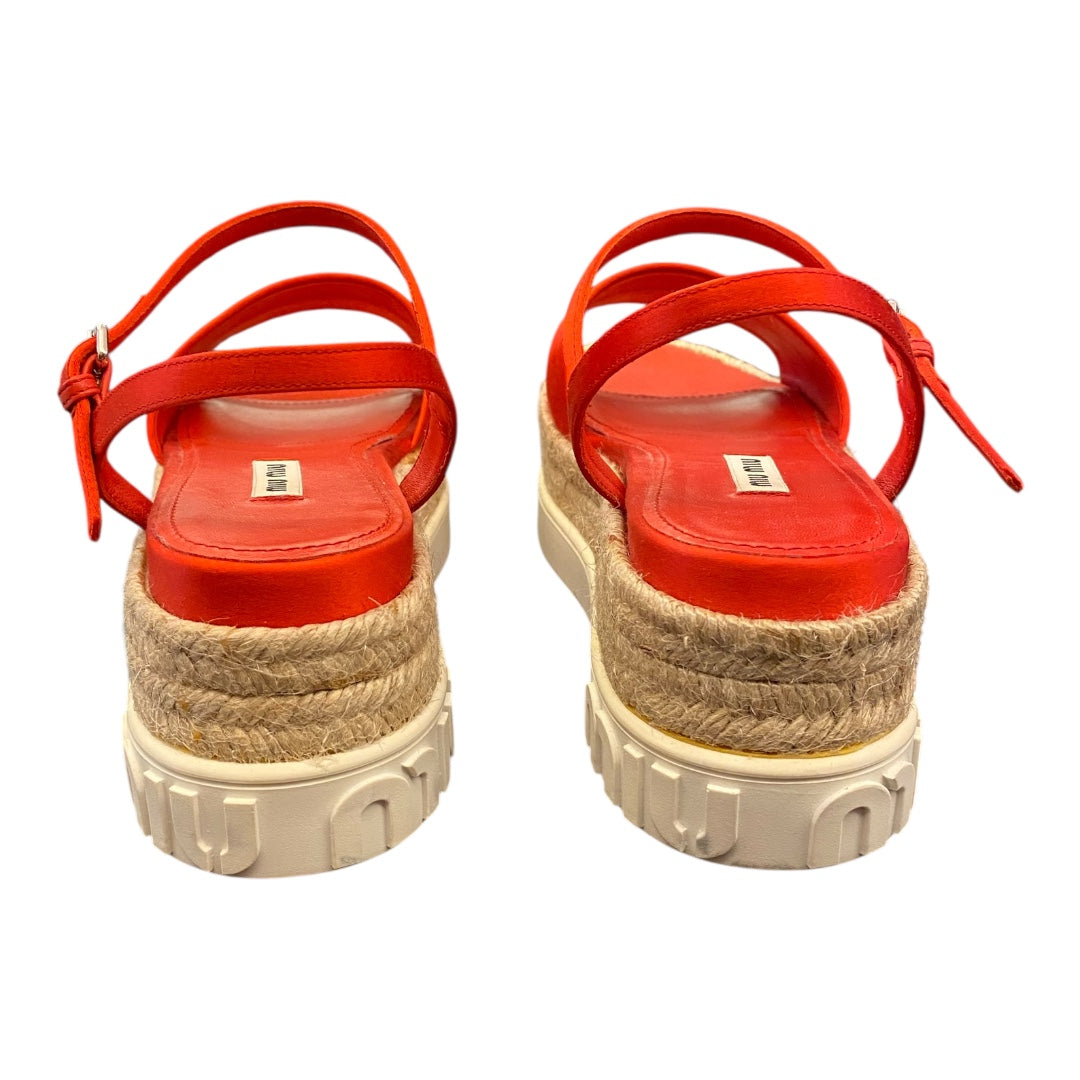 MIU MIU Platform Sandals Size 39