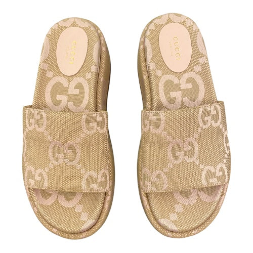 GUCCI GG Platform Slide Sandal Size 39
