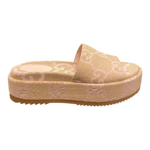 GUCCI GG Platform Slide Sandal Size 39
