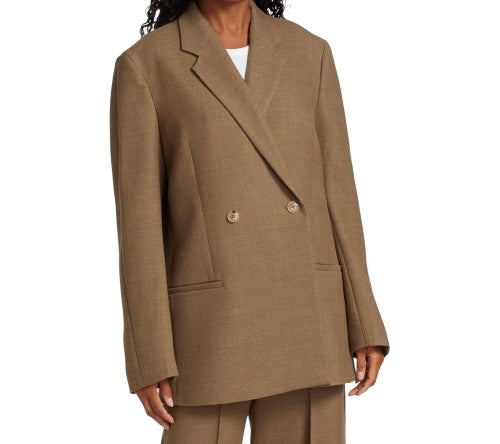 TOTÊME Double Breasted Wool Blazer Size 38