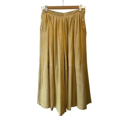 LOEWE Suede Leather Culottes Size S