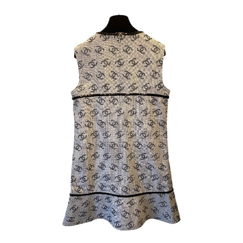 CHANEL 22S Runway CC Denim Dress Size 36