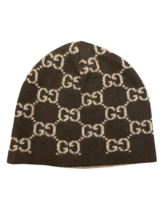 GUCCI GG Logo Cashmere Beanie