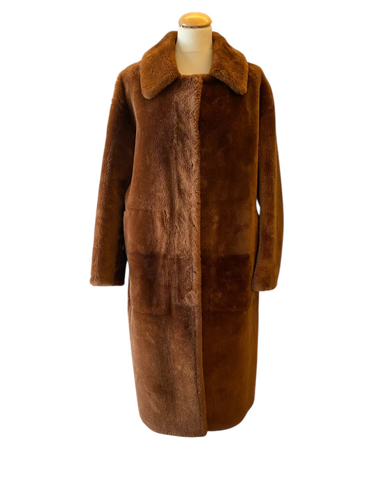 YVES SALOMON Agneau Real Lamb Coat Size 36