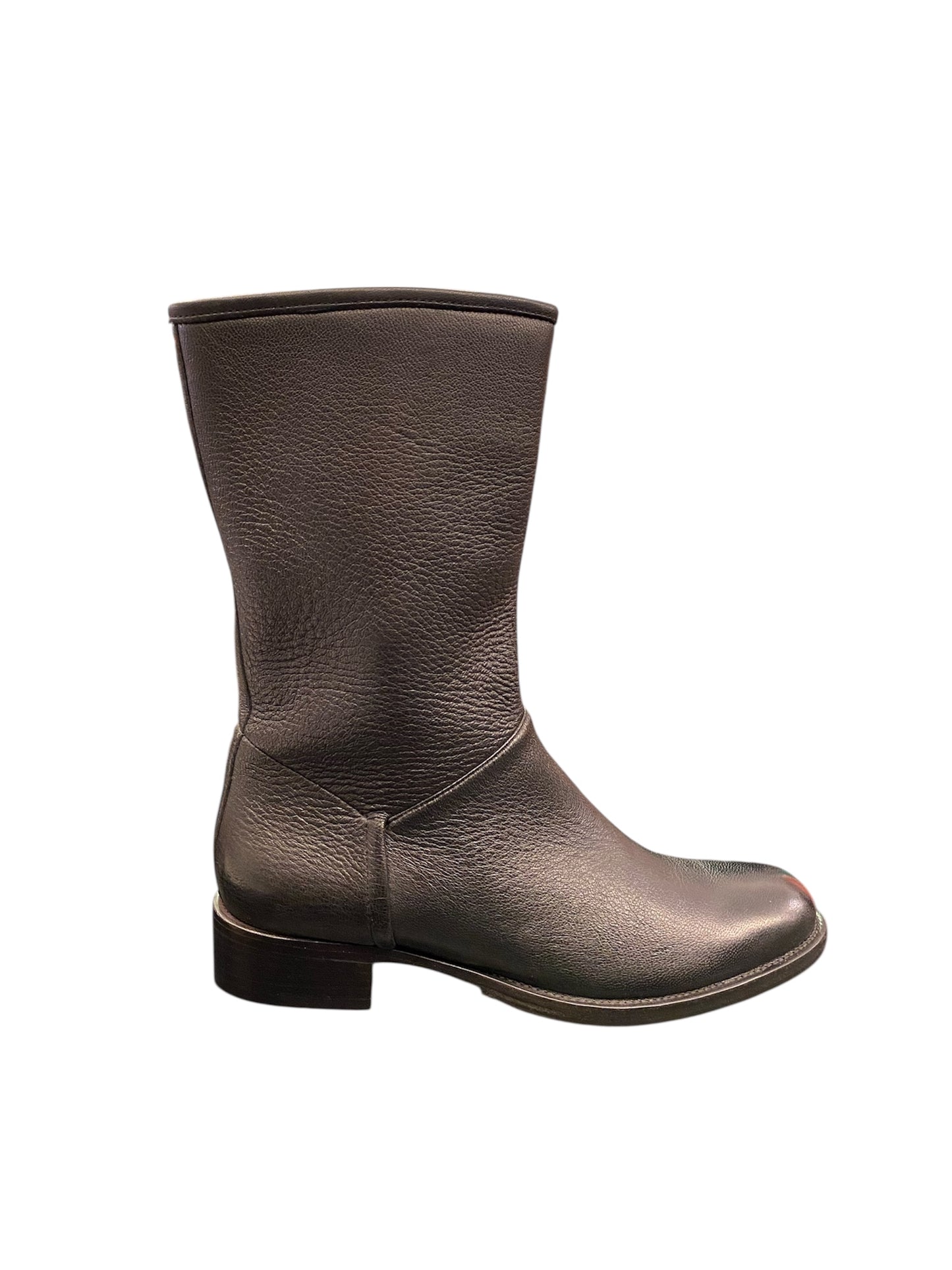 LORO PIANA Leather Boots Black Size 40