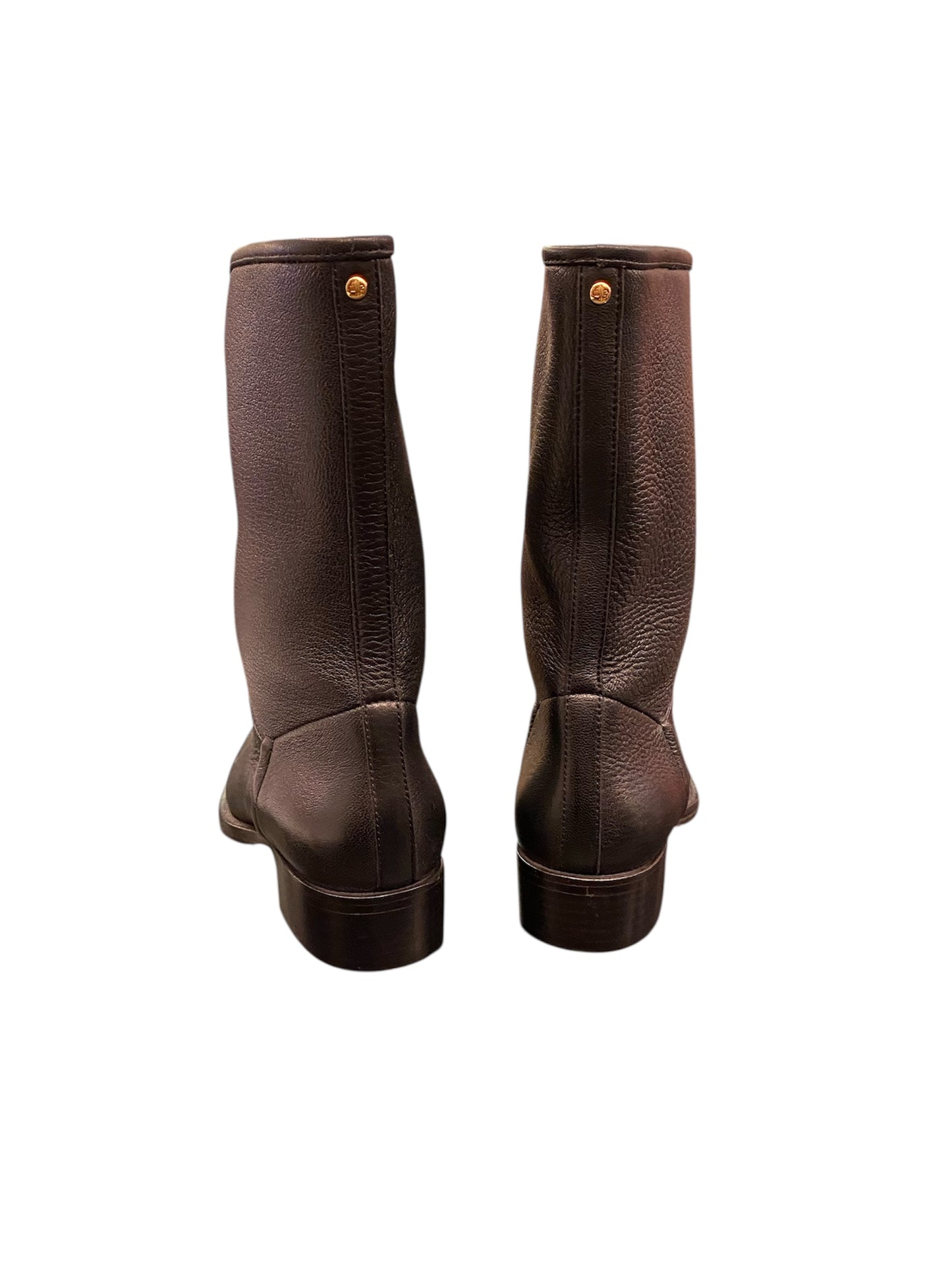 LORO PIANA Leather Boots Black Size 40